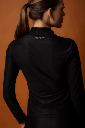 BLUSA MANGA LONGA SLIM PRETA